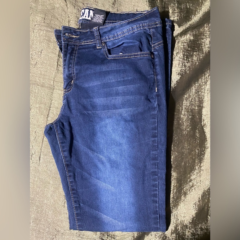 VIP Juniors Dark Wash Skinny Jeans 15/16 - Picture 12 of 13